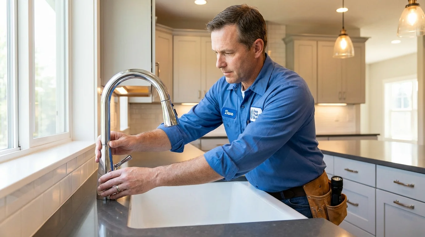 Kitchen faucet installation by Johns Plumbing LLC in Yucaipa